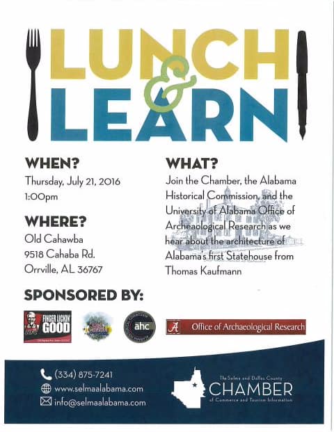Old Cahawba Lunch and Learn