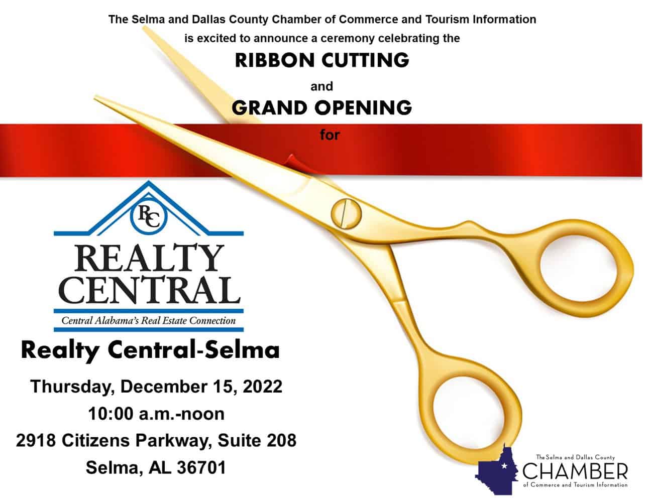 Realty Central Selma Grand Opening Ribbon Cutting Celebration