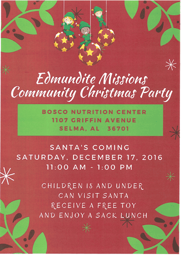 Edmundite Missions Christmas Party